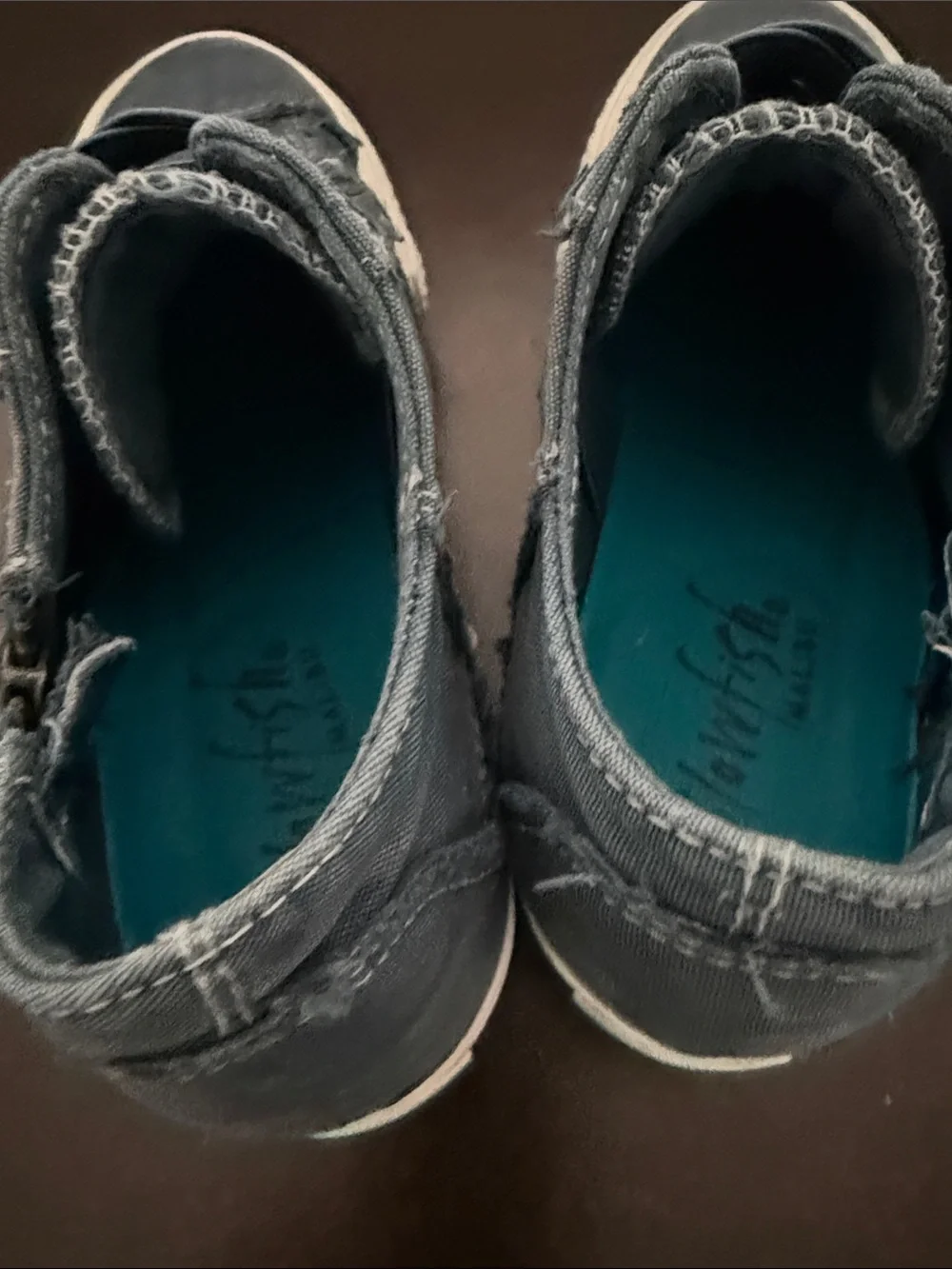 Blowfish Navy Blue Wedge Sneakers